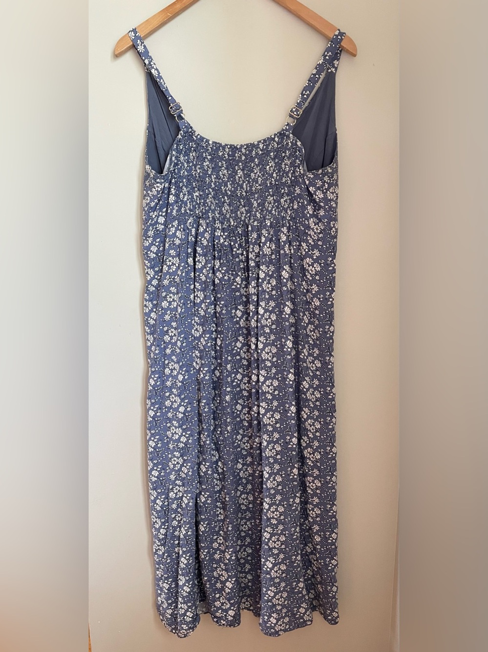 Heartloom Floral Faux-Wrap Midi Dress XL Cottagecore Coastal Vacation Summer - Picture 6 of 12